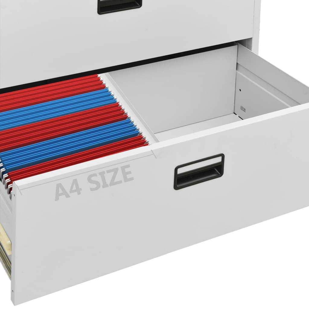 8720286566114_g_en_hd_8 vidaXL Filing Cabinet Light Grey 90x46x164 cm Steel - Image 10