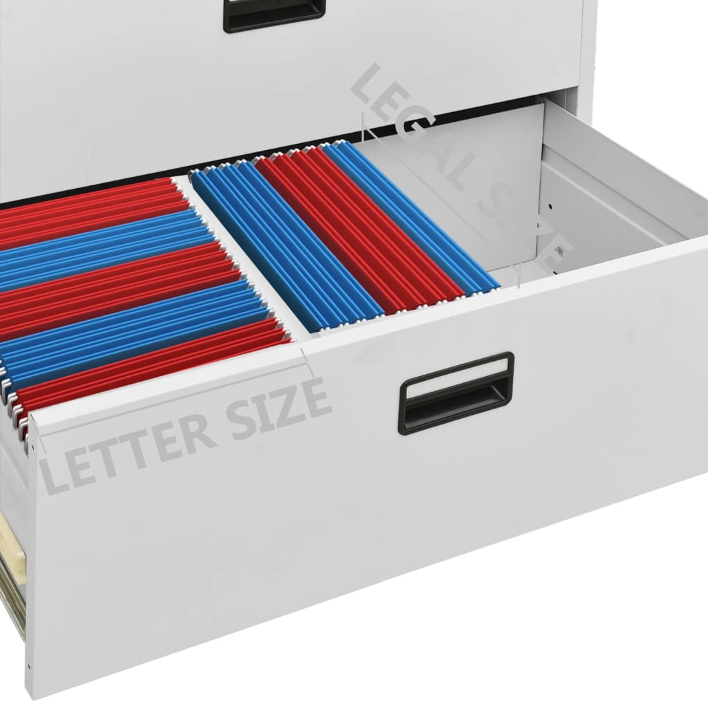 8720286566114_g_en_hd_9 vidaXL Filing Cabinet Light Grey 90x46x164 cm Steel - Image 11