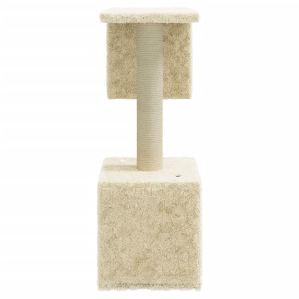 8720286566862_g_en_hd_2 vidaXL Cat Tree with Sisal Scratching Posts Cream 60 cm - Image 4