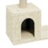 vidaXL Cat Tree with Sisal Scratching Posts Cream 60 cm - Image 5