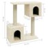 vidaXL Cat Tree with Sisal Scratching Posts Cream 60 cm - Image 6