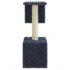 vidaXL Cat Tree with Sisal Scratching Posts Dark Grey 60 cm - Image 4