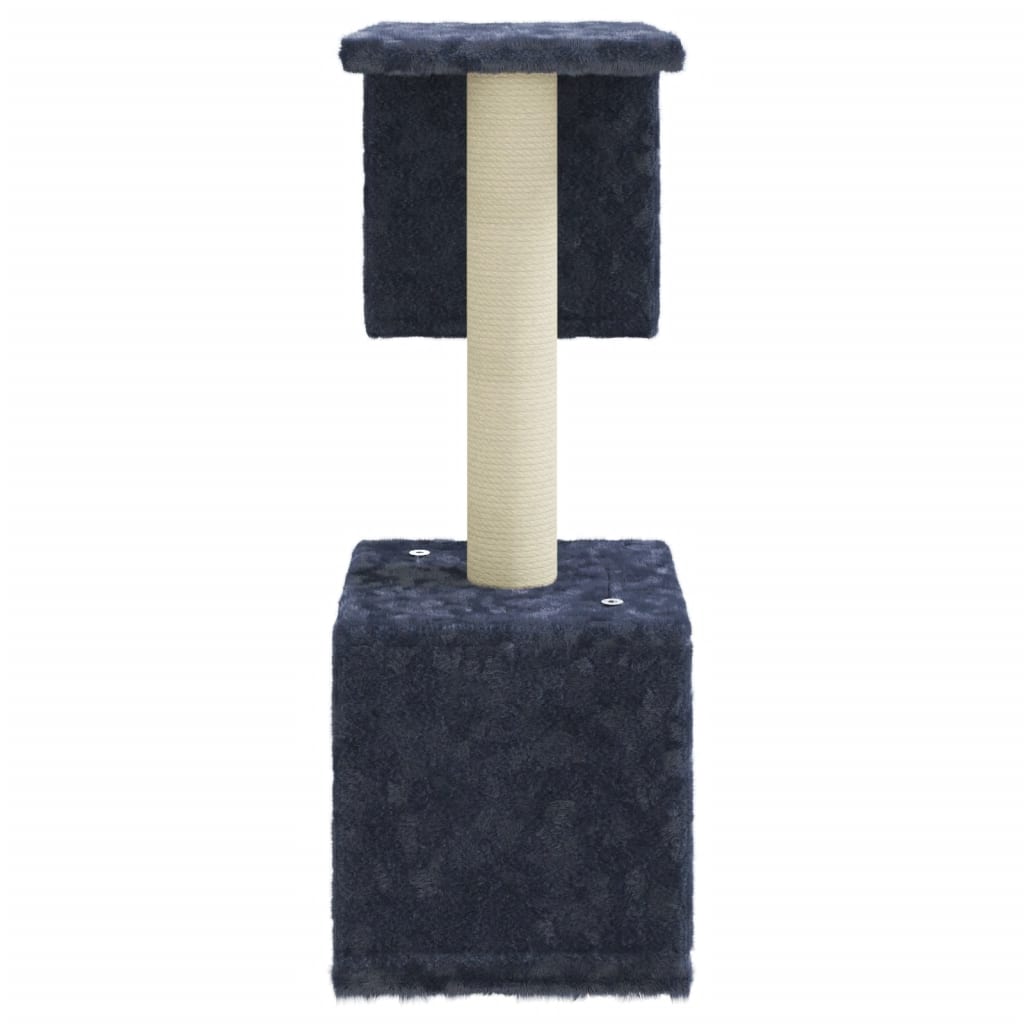 8720286566886_g_en_hd_2 vidaXL Cat Tree with Sisal Scratching Posts Dark Grey 60 cm - Image 4