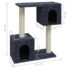 vidaXL Cat Tree with Sisal Scratching Posts Dark Grey 60 cm - Image 6
