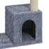 vidaXL Cat Tree with Sisal Scratching Posts Light Grey 70 cm - Image 5