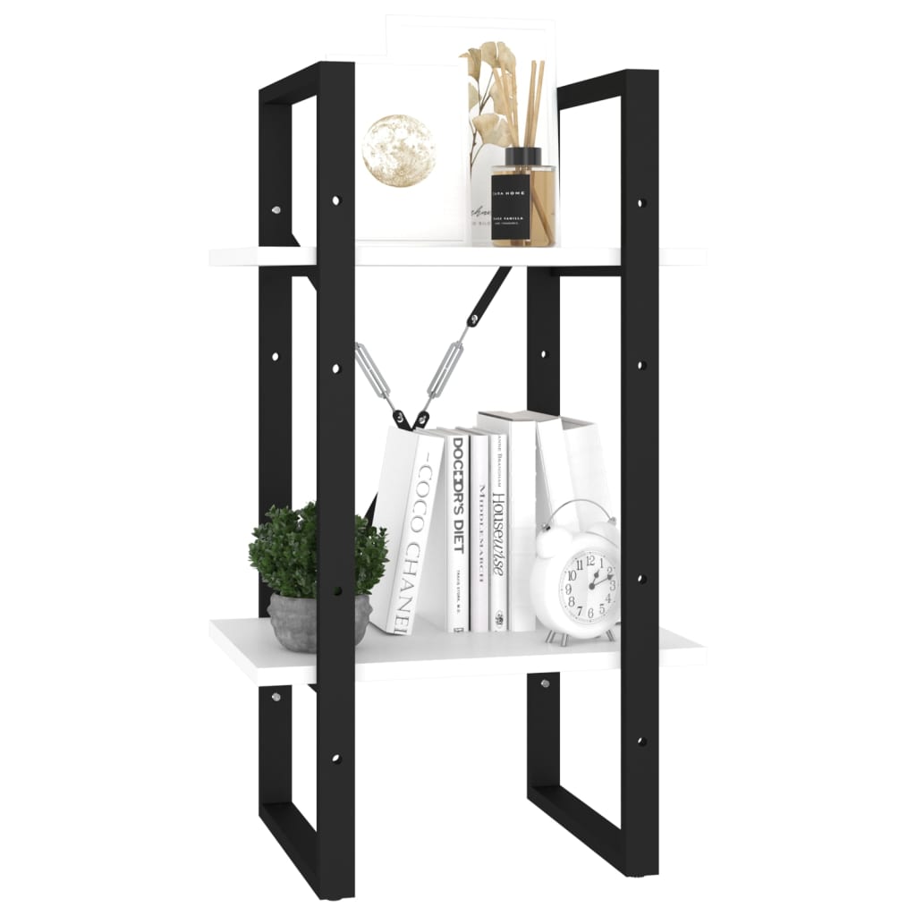8720286566978_g_en_hd_1 vidaXL 2-Tier Book Cabinet White 40x30x70 cm Engineered Wood - Image 4