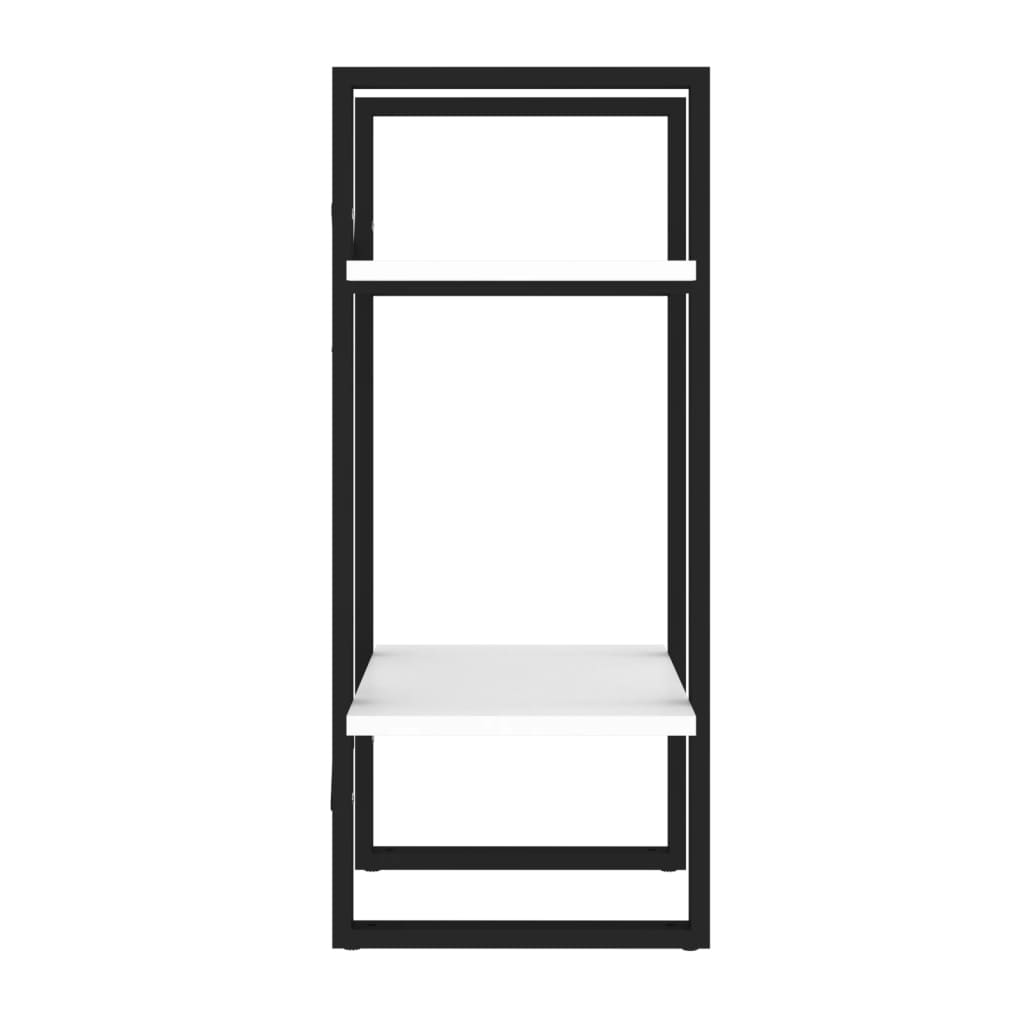 8720286566978_g_en_hd_3 vidaXL 2-Tier Book Cabinet White 40x30x70 cm Engineered Wood - Image 6