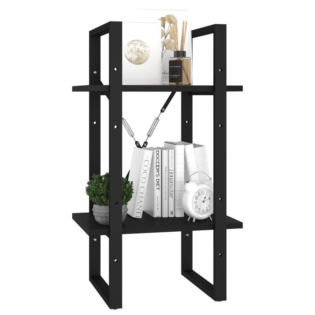 8720286566985_g_en_hd_1 vidaXL 2-Tier Book Cabinet Black 40x30x70 cm Engineered Wood - Image 4