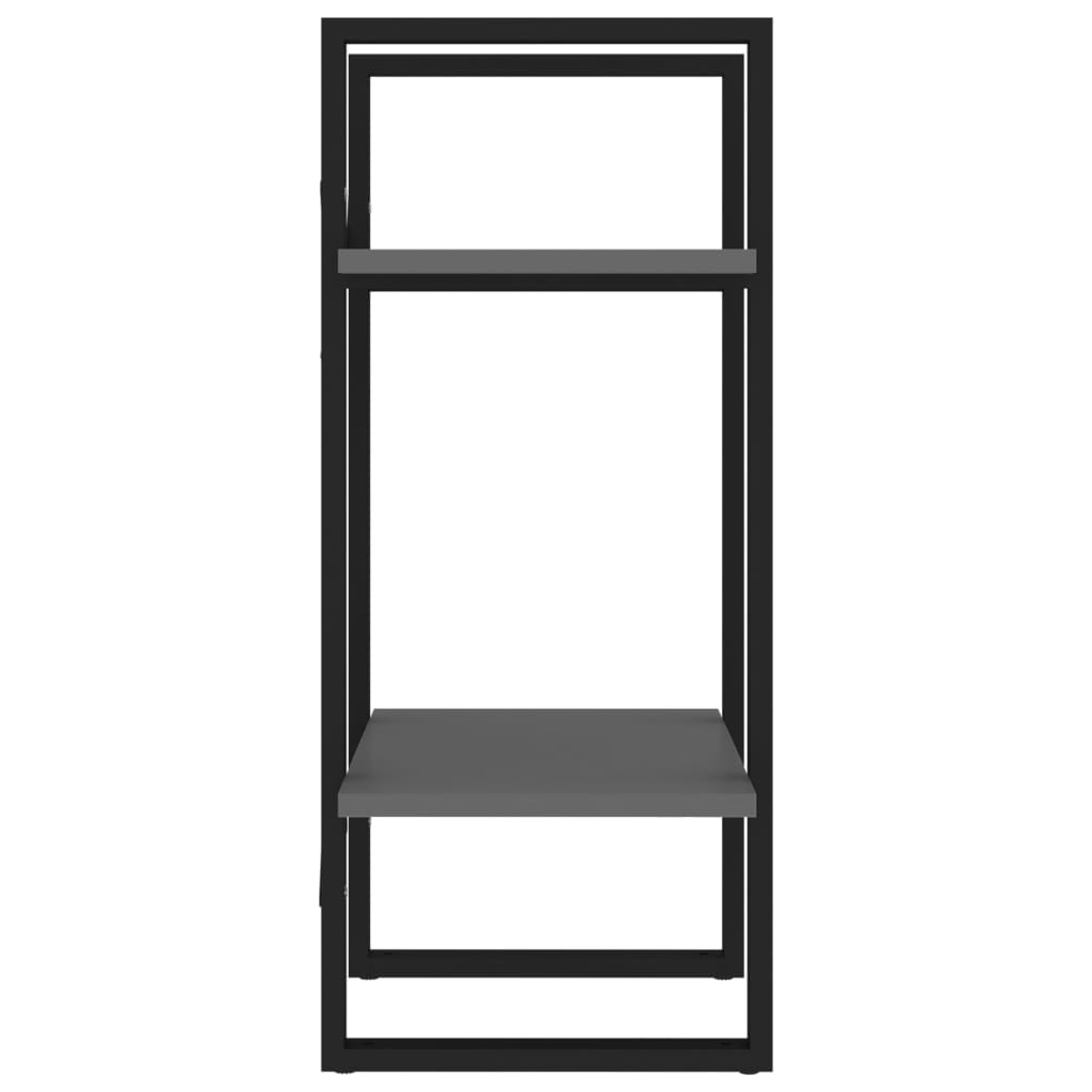 8720286566992_g_en_hd_4 vidaXL 2-Tier Book Cabinet Grey 40x30x70 cm Engineered Wood - Image 7