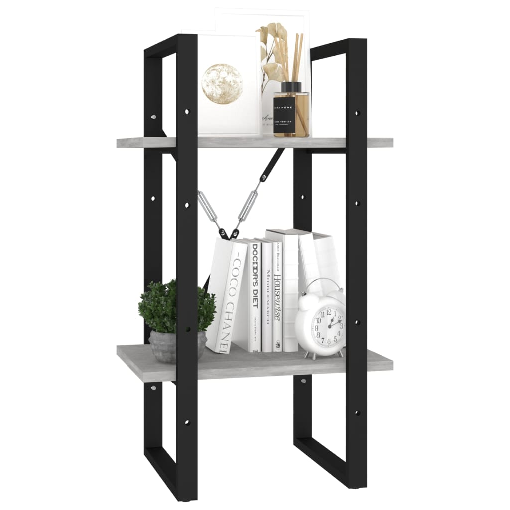 8720286567012_g_en_hd_2 vidaXL 2-Tier Book Cabinet Concrete Grey 40x30x70 cm Engineered Wood - Image 5