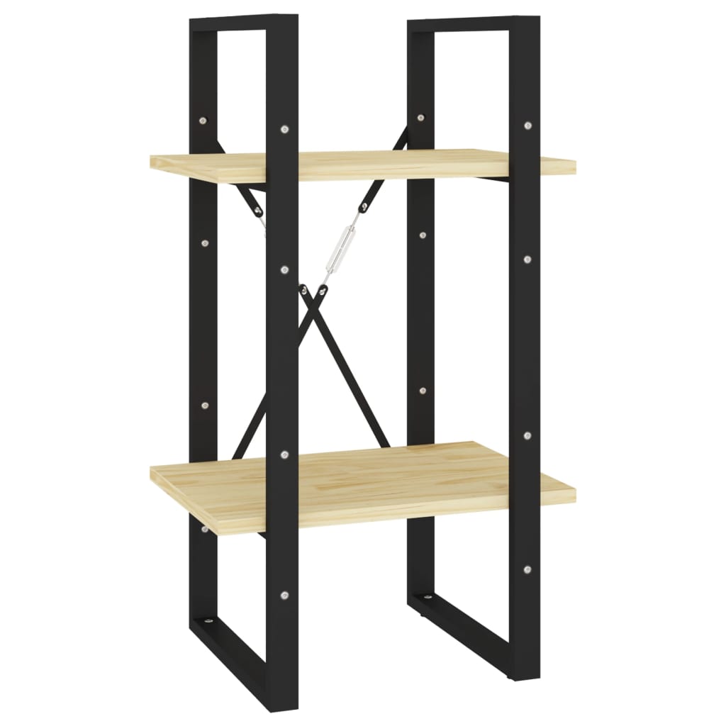 8720286567029_a_en_hd_1 vidaXL 2-Tier Book Cabinet 40x30x70 cm Solid Pine Wood - Image 2