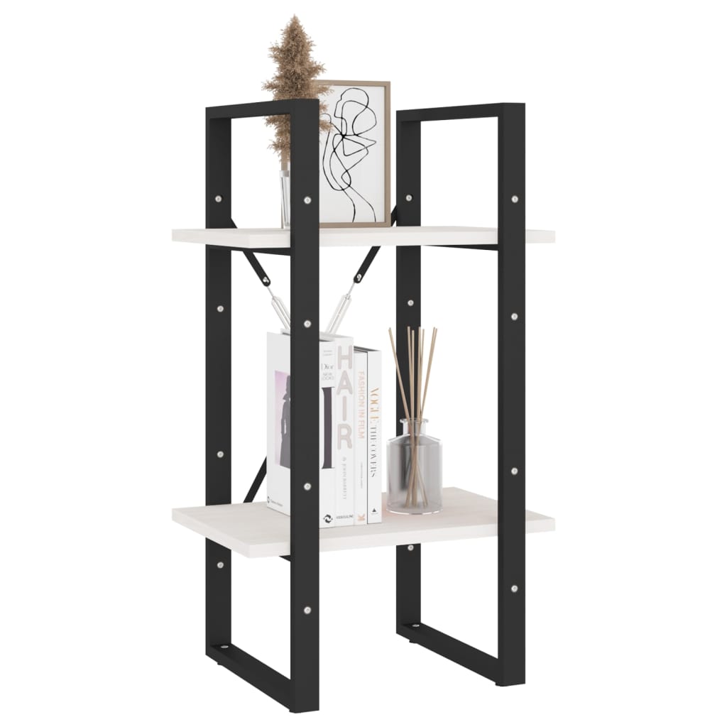 8720286567036_g_en_hd_2 vidaXL 2-Tier Book Cabinet White 40x30x70 cm Solid Pine Wood - Image 5