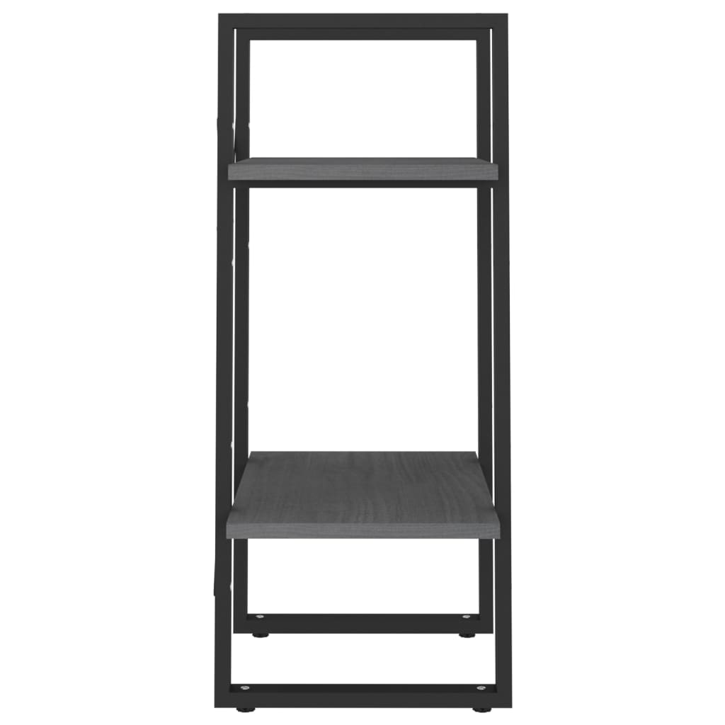 8720286567043_g_en_hd_4 vidaXL 2-Tier Book Cabinet Grey 40x30x70 cm Solid Pine Wood - Image 7