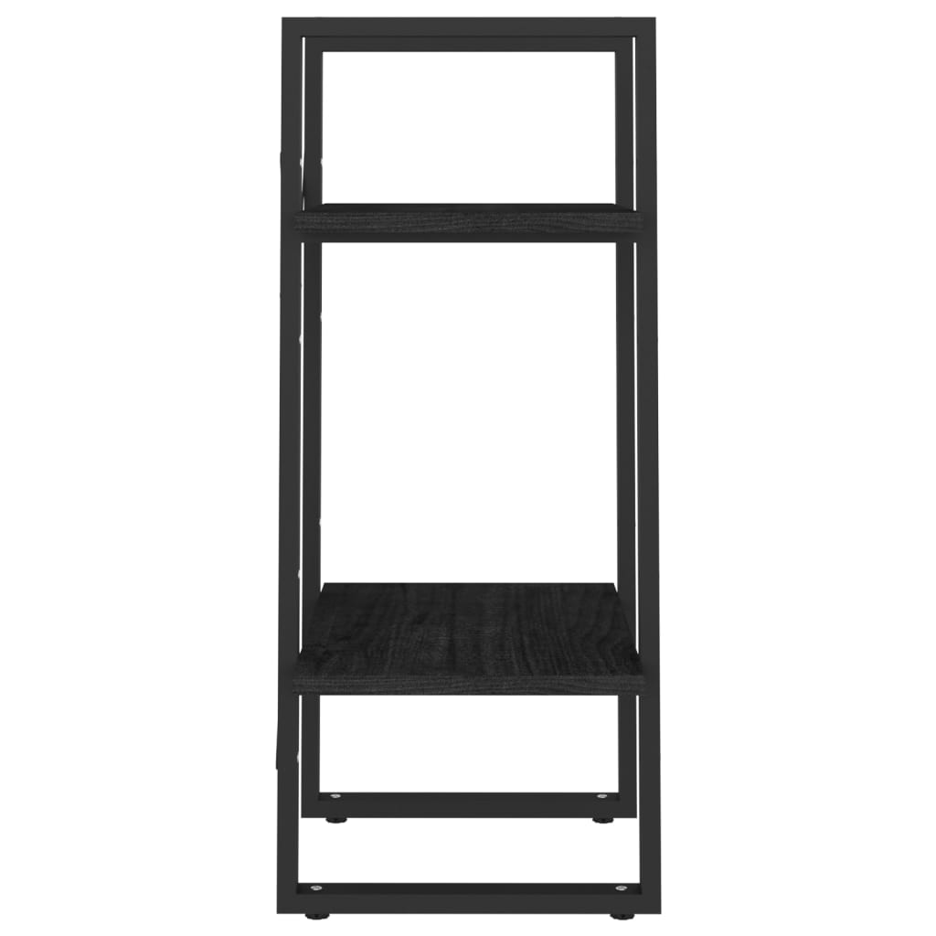 8720286567067_g_en_hd_4 vidaXL 2-Tier Book Cabinet Black 40x30x70 cm Solid Pine Wood - Image 7