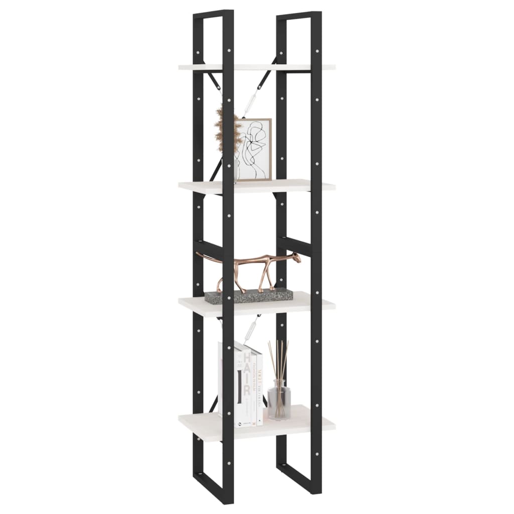 8720286567135_g_en_hd_2 vidaXL 4-Tier Book Cabinet White 40x30x140 cm Solid Pine Wood - Image 5