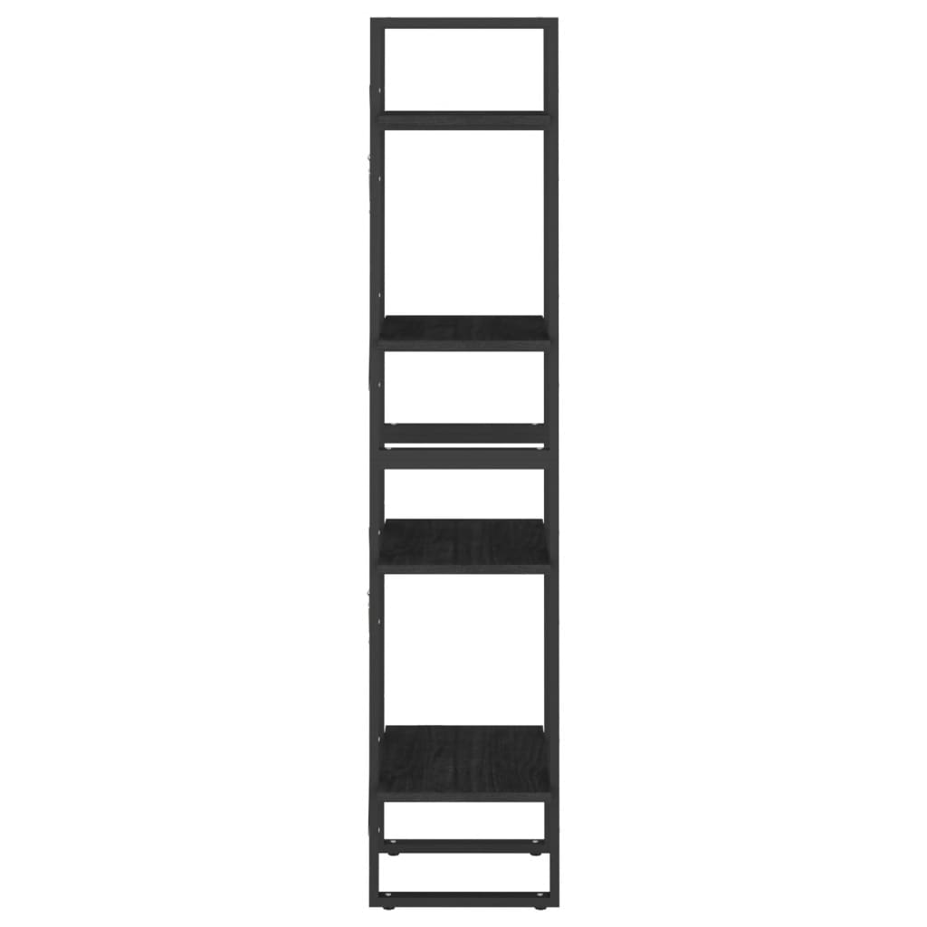 8720286567166_g_en_hd_4 vidaXL 4-Tier Book Cabinet Black 40x30x140 cm Solid Pine Wood - Image 7