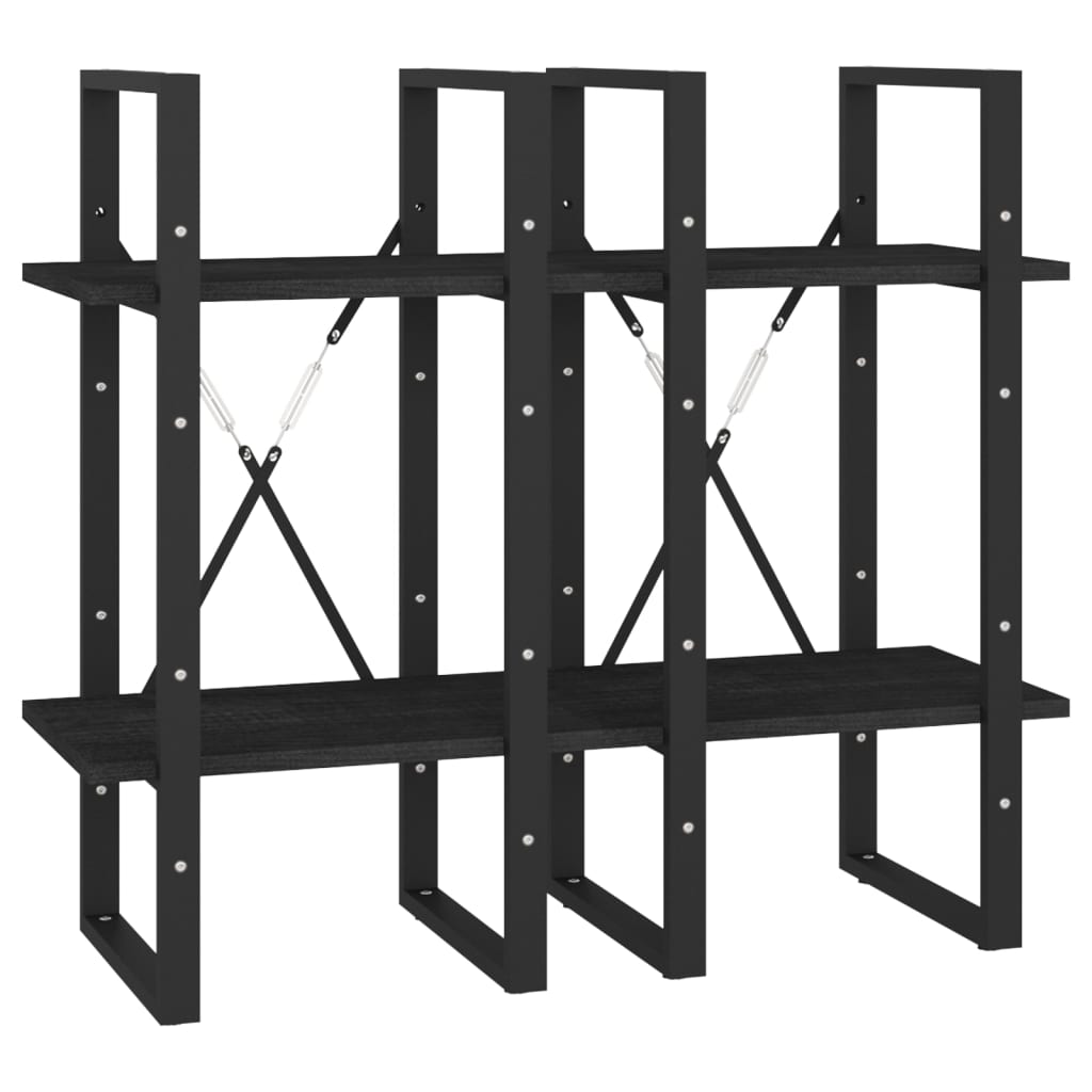 8720286567166_g_en_hd_5 vidaXL 4-Tier Book Cabinet Black 40x30x140 cm Solid Pine Wood - Image 8