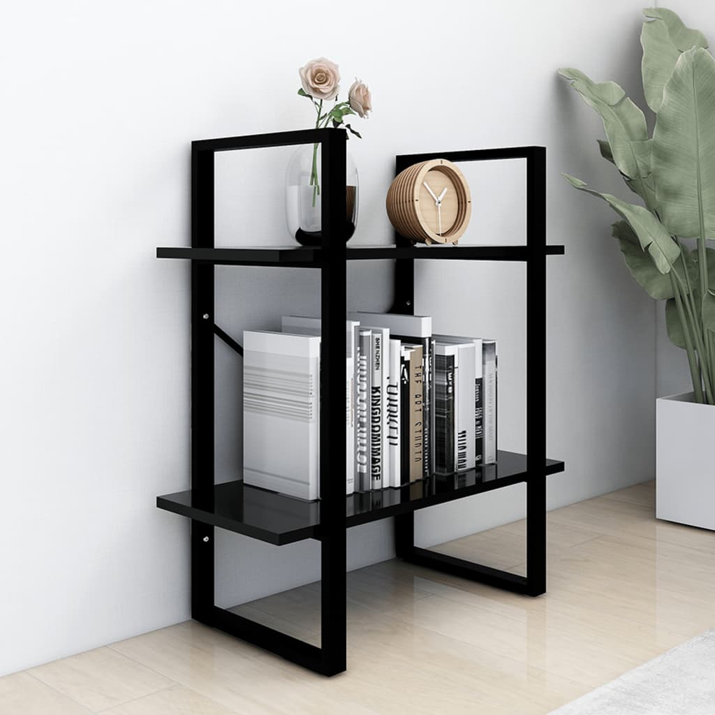 8720286567180_g_en_hd_1 vidaXL 2-Tier Book Cabinet Black 60x30x70 cm Engineered Wood - Image 4