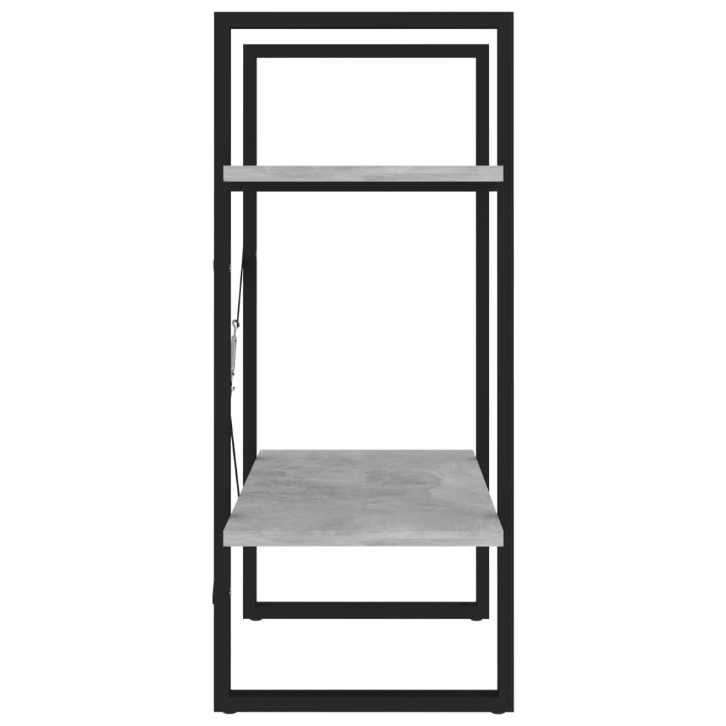8720286567210_g_en_hd_4 vidaXL 2-Tier Book Cabinet Concrete Grey 60x30x70 cm Engineered Wood - Image 7