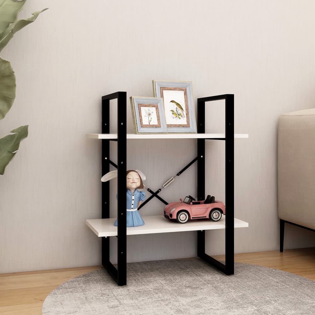 8720286567234_g_en_hd_1 vidaXL 2-Tier Book Cabinet White 60x30x70 cm Solid Pine Wood - Image 4