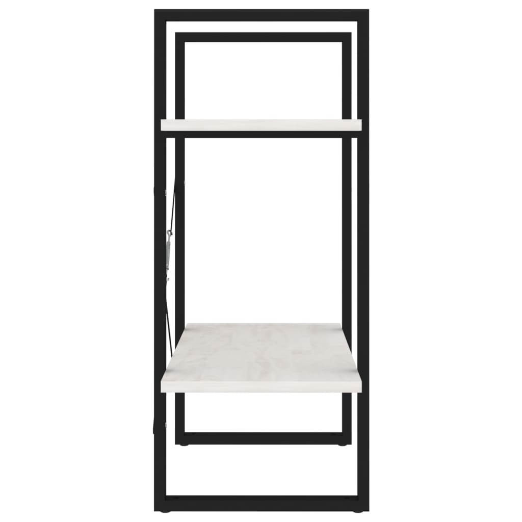 8720286567234_g_en_hd_4 vidaXL 2-Tier Book Cabinet White 60x30x70 cm Solid Pine Wood - Image 7