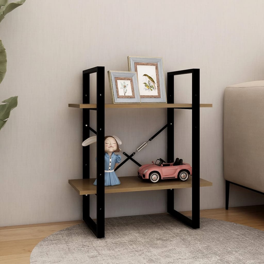 8720286567258_g_en_hd_1 vidaXL 2-Tier Book Cabinet Honey Brown 60x30x70 cm Solid Pine Wood - Image 4
