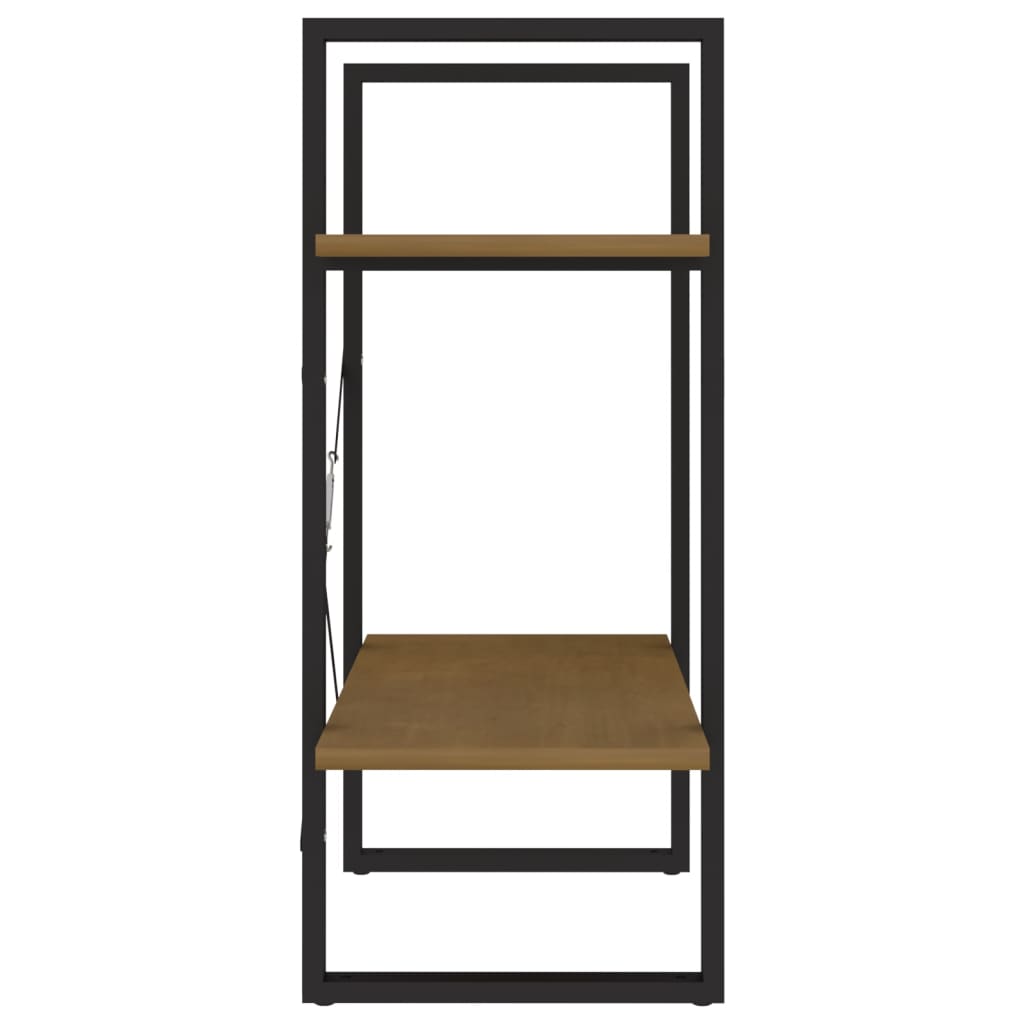 8720286567258_g_en_hd_4 vidaXL 2-Tier Book Cabinet Honey Brown 60x30x70 cm Solid Pine Wood - Image 7