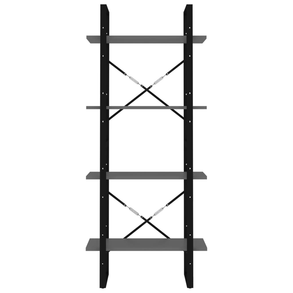 8720286567296_g_en_hd_3 vidaXL 4-Tier Book Cabinet Grey 60x30x140 cm Engineered Wood - Image 6