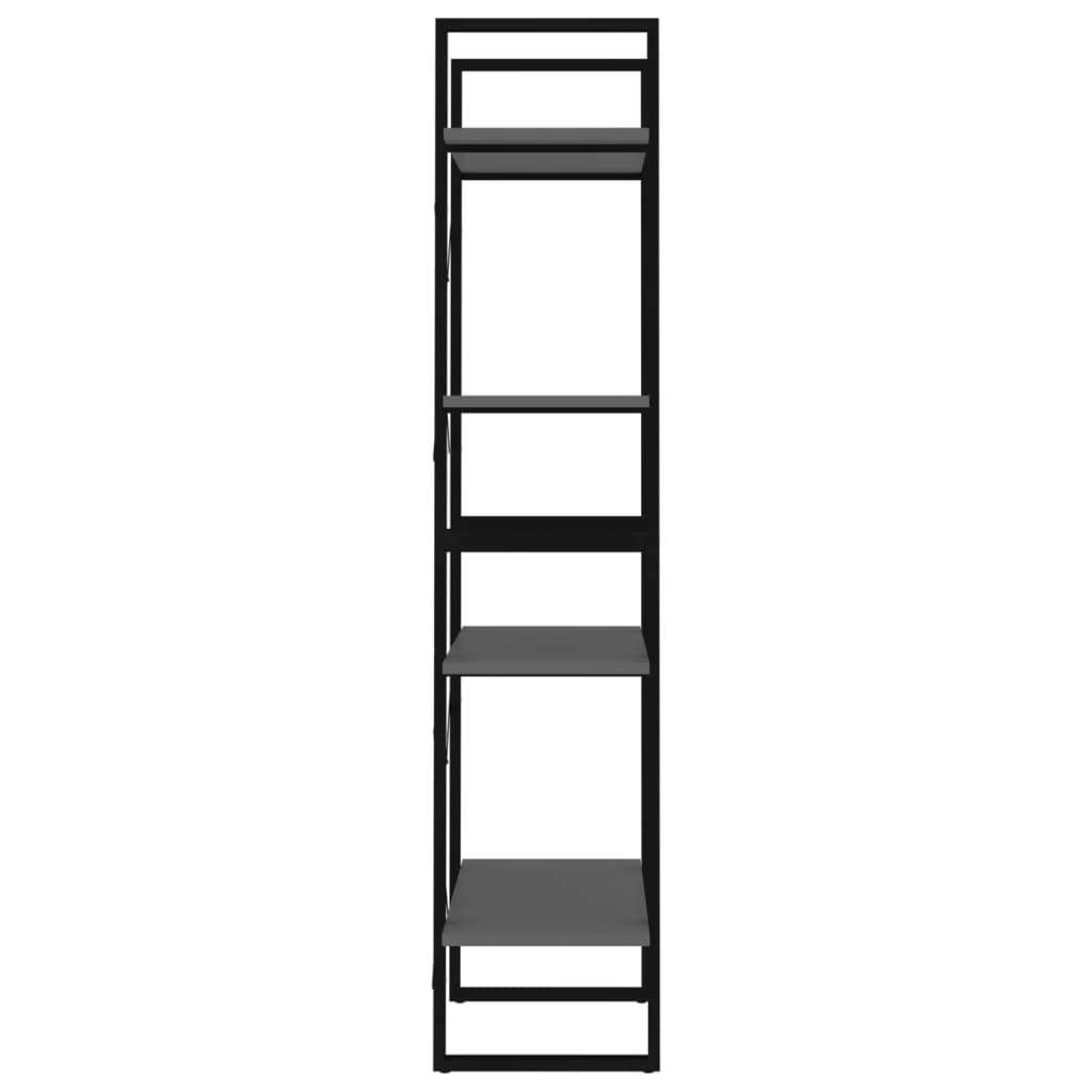 8720286567296_g_en_hd_4 vidaXL 4-Tier Book Cabinet Grey 60x30x140 cm Engineered Wood - Image 7