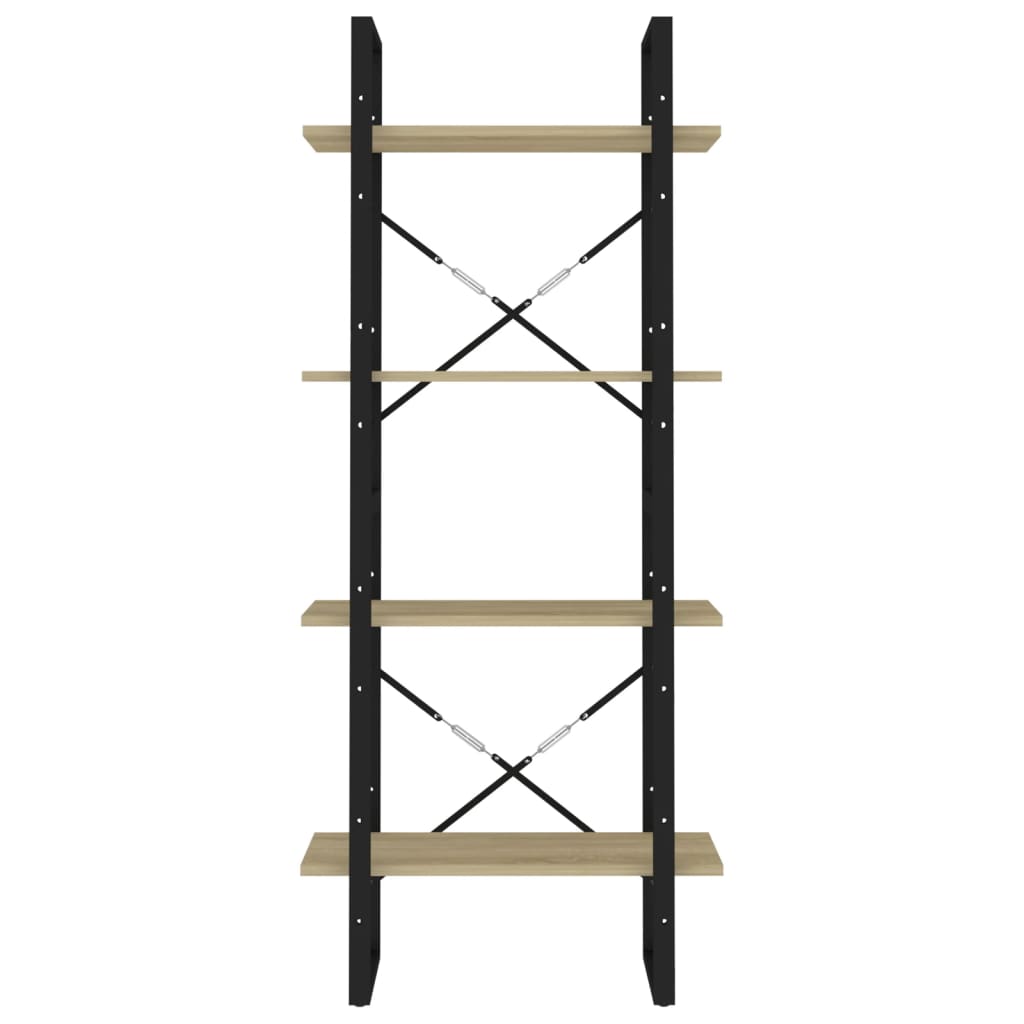 8720286567302_g_en_hd_3 vidaXL 4-Tier Book Cabinet Sonoma Oak 60x30x140 cm Engineered Wood - Image 6
