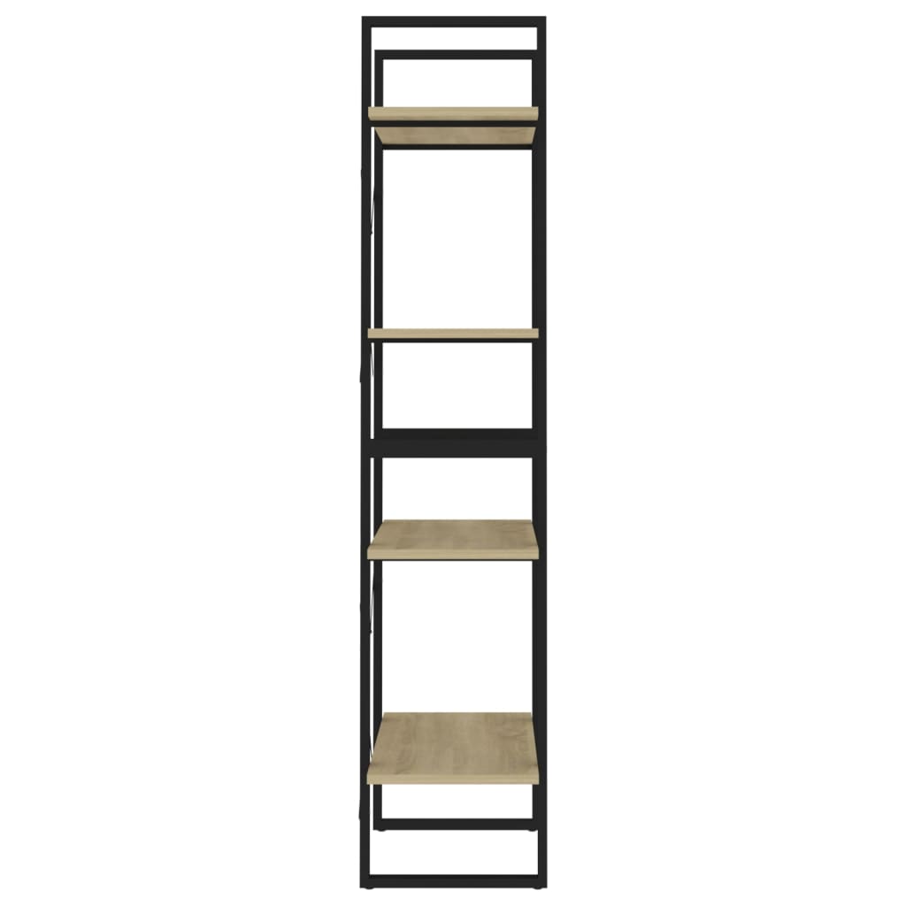 8720286567302_g_en_hd_4 vidaXL 4-Tier Book Cabinet Sonoma Oak 60x30x140 cm Engineered Wood - Image 7