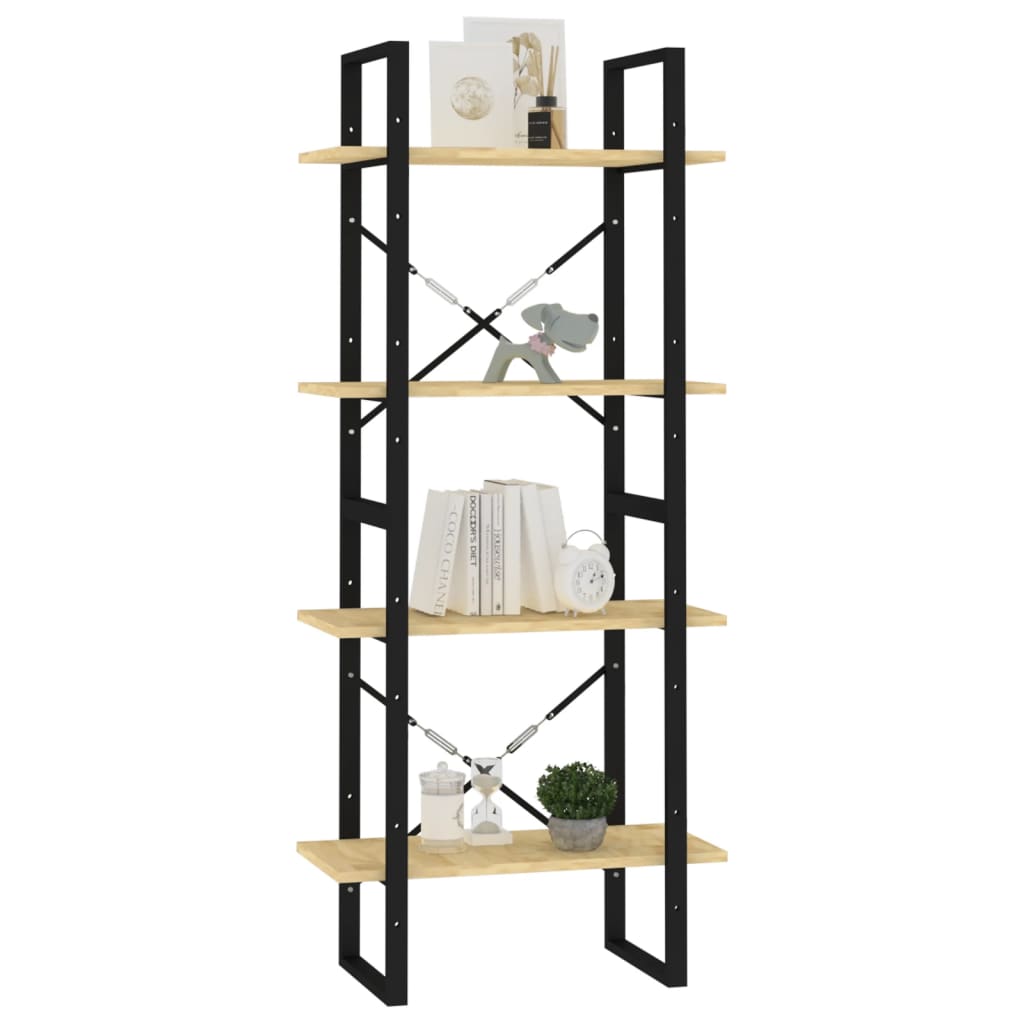 8720286567326_g_en_hd_2 vidaXL 4-Tier Book Cabinet 60x30x140 cm Solid Pine Wood - Image 5