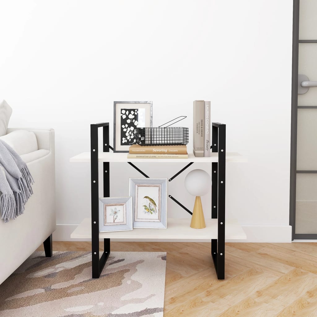 8720286567432_g_en_hd_1 vidaXL 2-Tier Book Cabinet White 80x30x70 cm Solid Pine Wood - Image 4