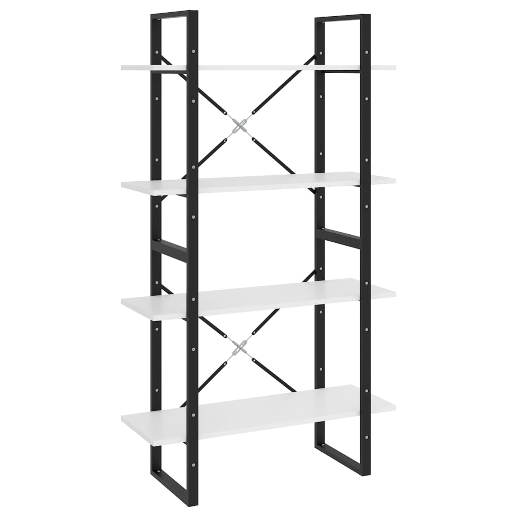 8720286567470_a_en_hd_1 vidaXL 4-Tier Book Cabinet White 80x30x140 cm Engineered Wood - Image 2