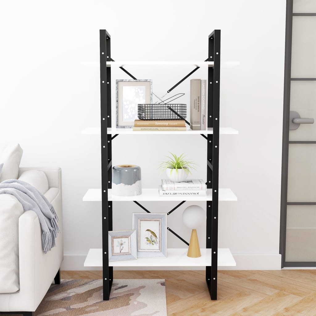 8720286567470_g_en_hd_1 vidaXL 4-Tier Book Cabinet White 80x30x140 cm Engineered Wood - Image 4