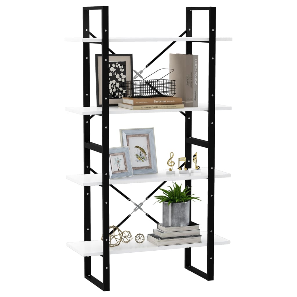 8720286567470_g_en_hd_2 vidaXL 4-Tier Book Cabinet White 80x30x140 cm Engineered Wood - Image 5