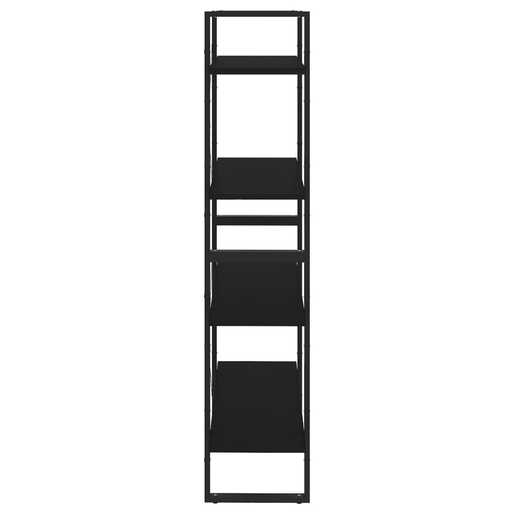 8720286567487_g_en_hd_4 vidaXL 4-Tier Book Cabinet Black 80x30x140 cm Engineered Wood - Image 7