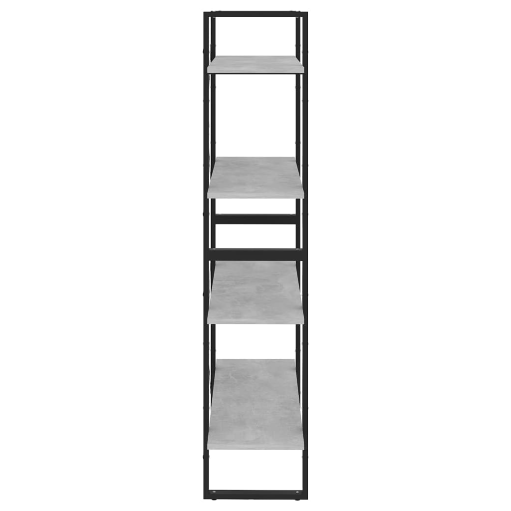 8720286567517_g_en_hd_4 vidaXL 4-Tier Book Cabinet Concrete Grey 80x30x140 cm Engineered Wood - Image 7