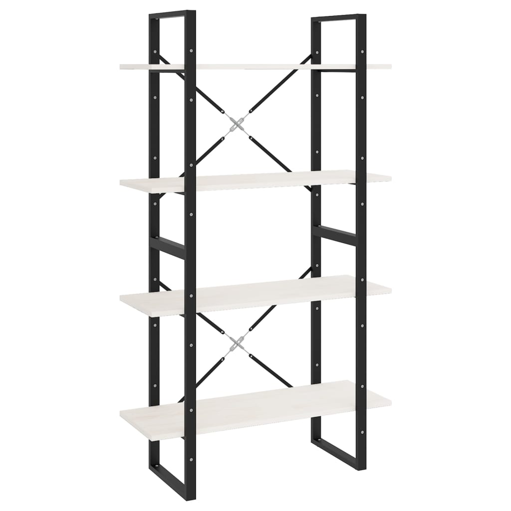 8720286567531_a_en_hd_1 vidaXL 4-Tier Book Cabinet White 80x30x140 cm Solid Pine Wood - Image 2