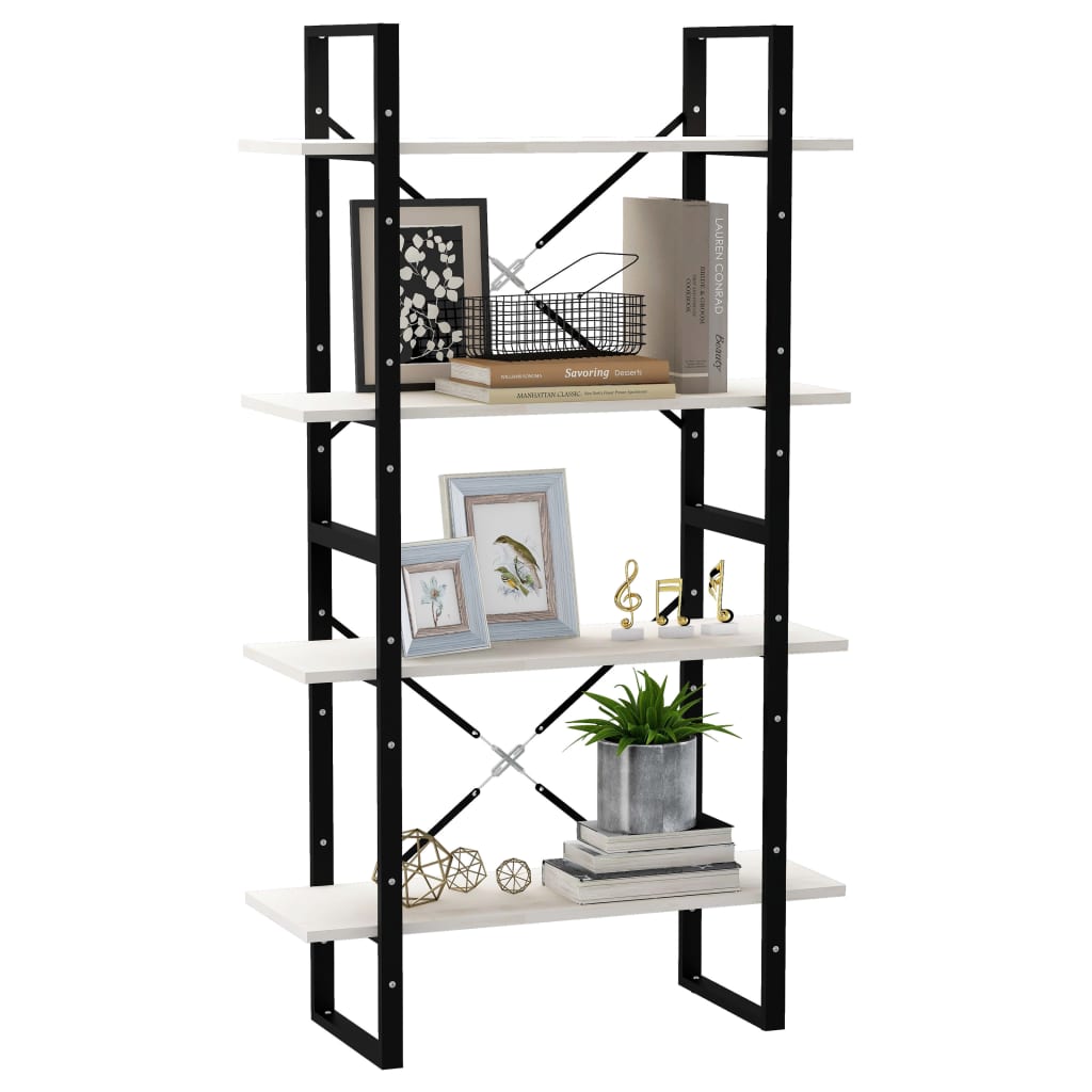 8720286567531_g_en_hd_2 vidaXL 4-Tier Book Cabinet White 80x30x140 cm Solid Pine Wood - Image 5