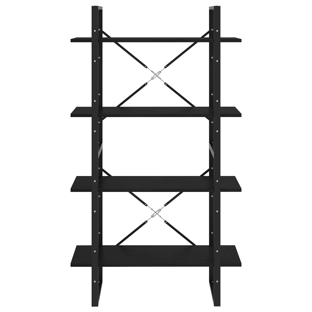 8720286567562_g_en_hd_3 vidaXL 4-Tier Book Cabinet Black 80x30x140 cm Solid Pine Wood - Image 6