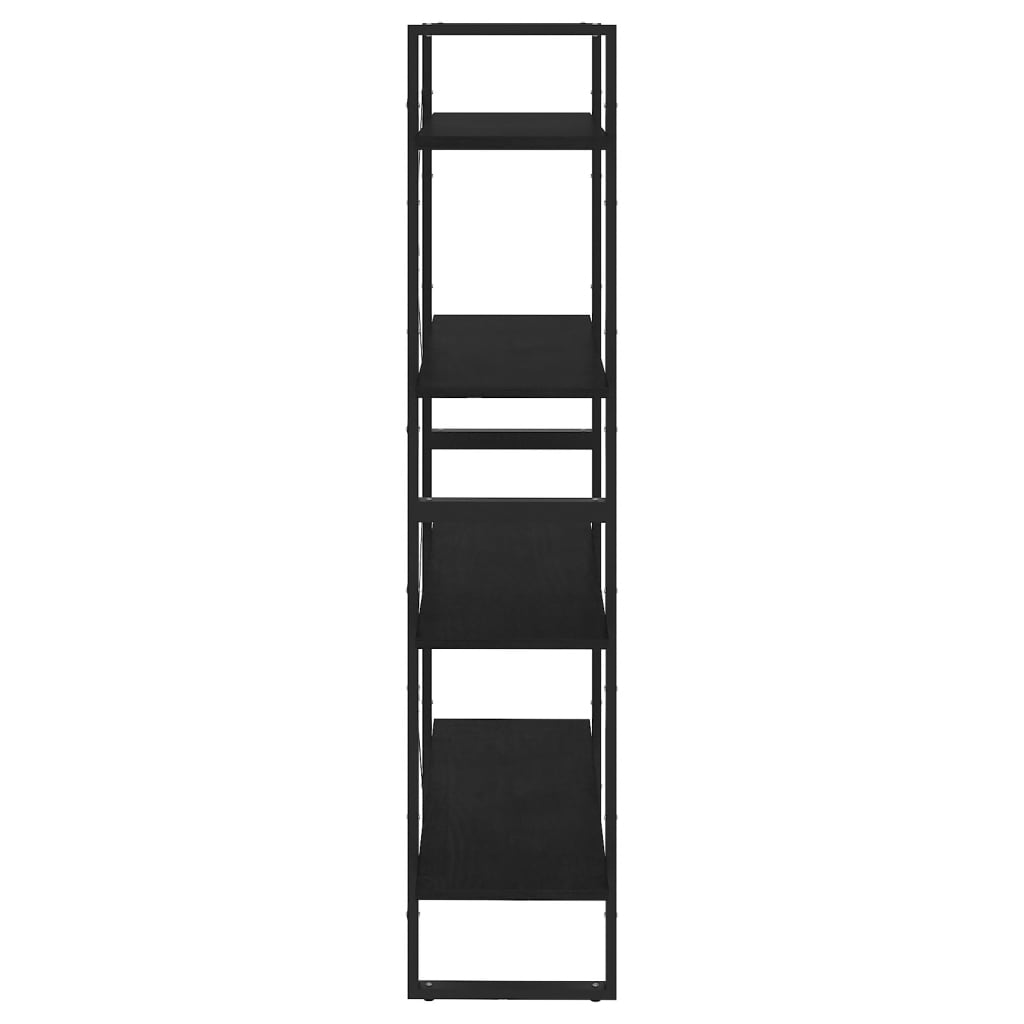 8720286567562_g_en_hd_4 vidaXL 4-Tier Book Cabinet Black 80x30x140 cm Solid Pine Wood - Image 7