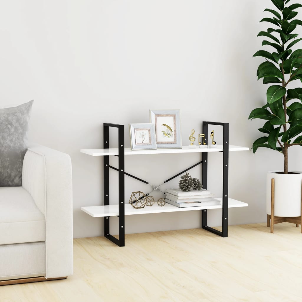 8720286567579_g_en_hd_1 vidaXL 2-Tier Book Cabinet White 100x30x70 cm Engineered Wood - Image 4