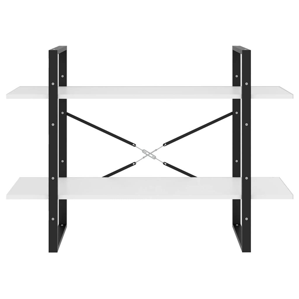 8720286567579_g_en_hd_3 vidaXL 2-Tier Book Cabinet White 100x30x70 cm Engineered Wood - Image 6