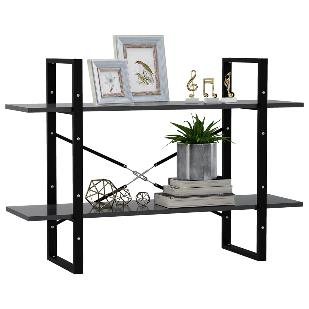 8720286567593_g_en_hd_2 vidaXL 2-Tier Book Cabinet Grey 100x30x70 cm Engineered Wood - Image 5