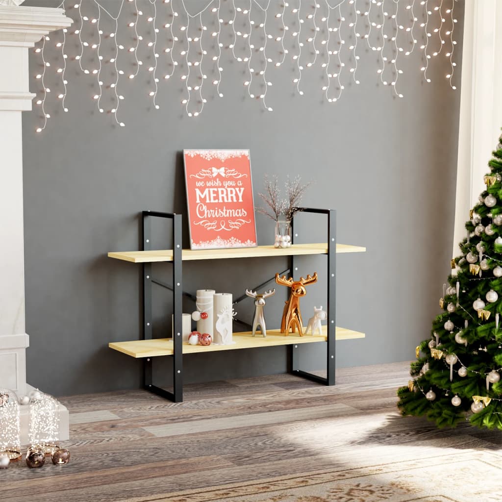 8720286567623_g_en_hd_1 vidaXL 2-Tier Book Cabinet 100x30x70 cm Solid Pine Wood - Image 4