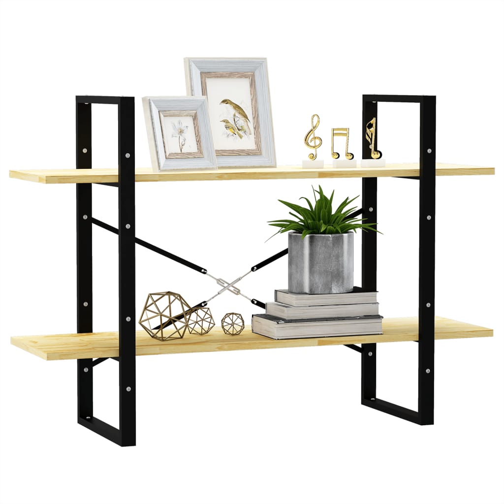 8720286567623_g_en_hd_2 vidaXL 2-Tier Book Cabinet 100x30x70 cm Solid Pine Wood - Image 5
