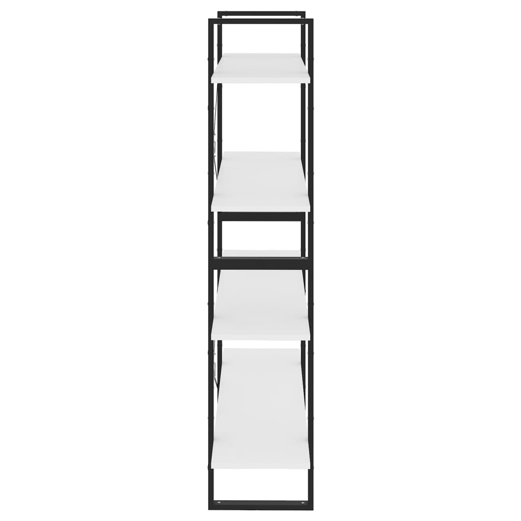 8720286567678_g_en_hd_4 vidaXL 4-Tier Book Cabinet White 100x30x140 cm Engineered Wood - Image 7