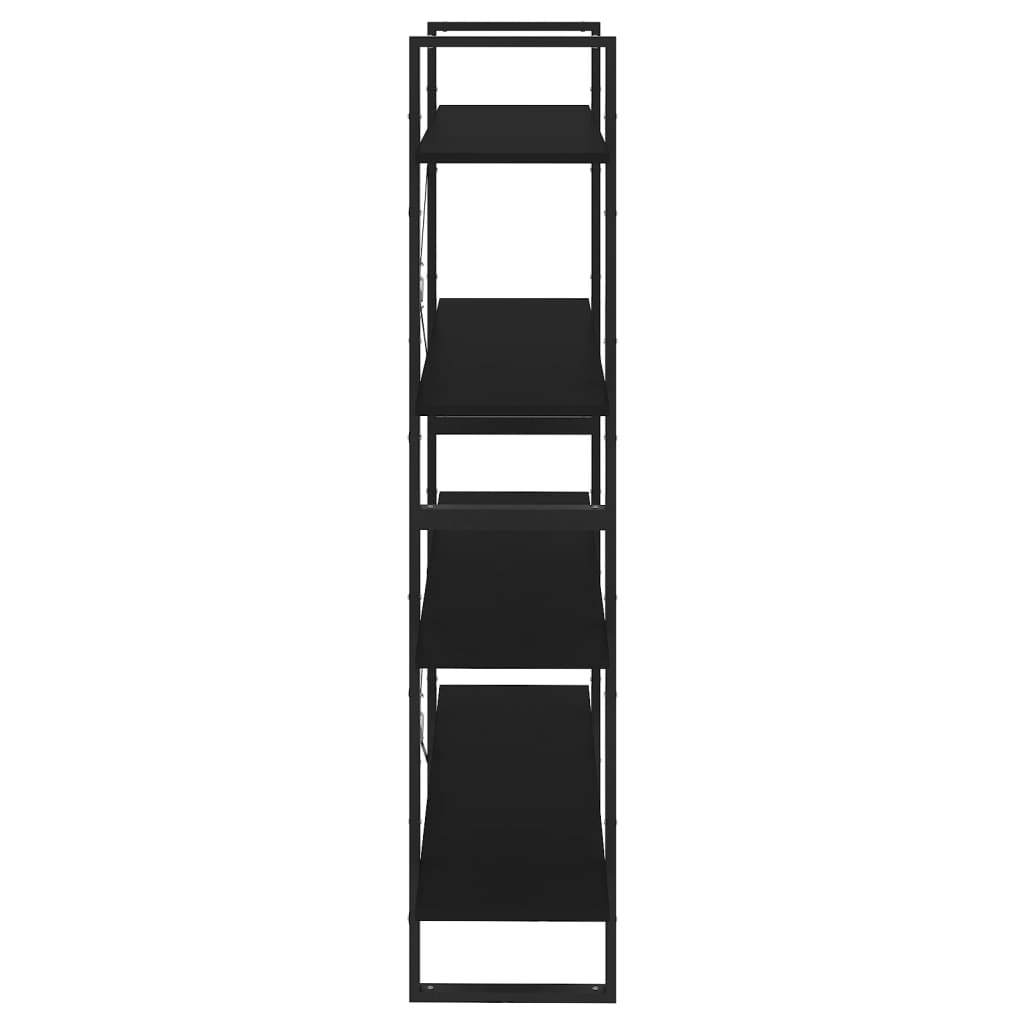 8720286567685_g_en_hd_4 vidaXL 4-Tier Book Cabinet Black 100x30x140 cm Engineered Wood - Image 7
