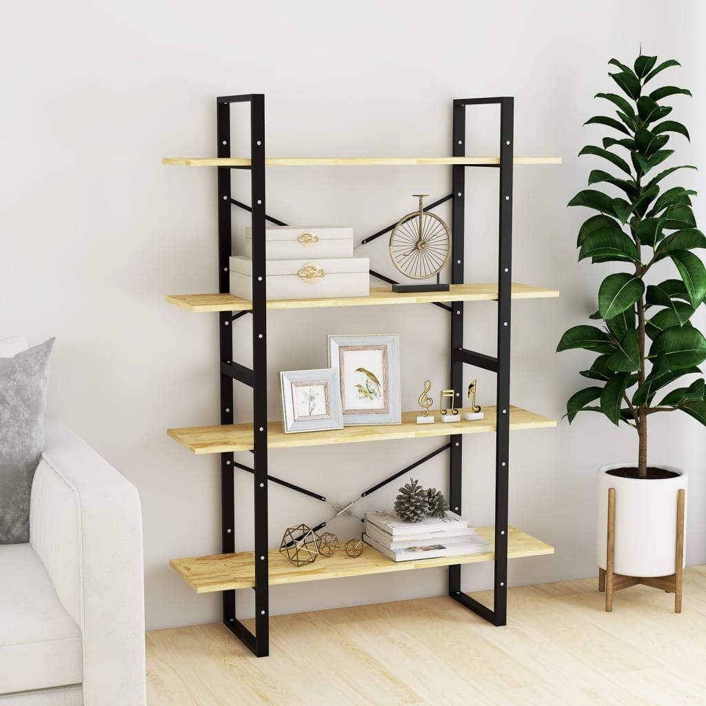 8720286567722_g_en_hd_1 vidaXL 4-Tier Book Cabinet 100x30x140 cm Solid Pine Wood - Image 4